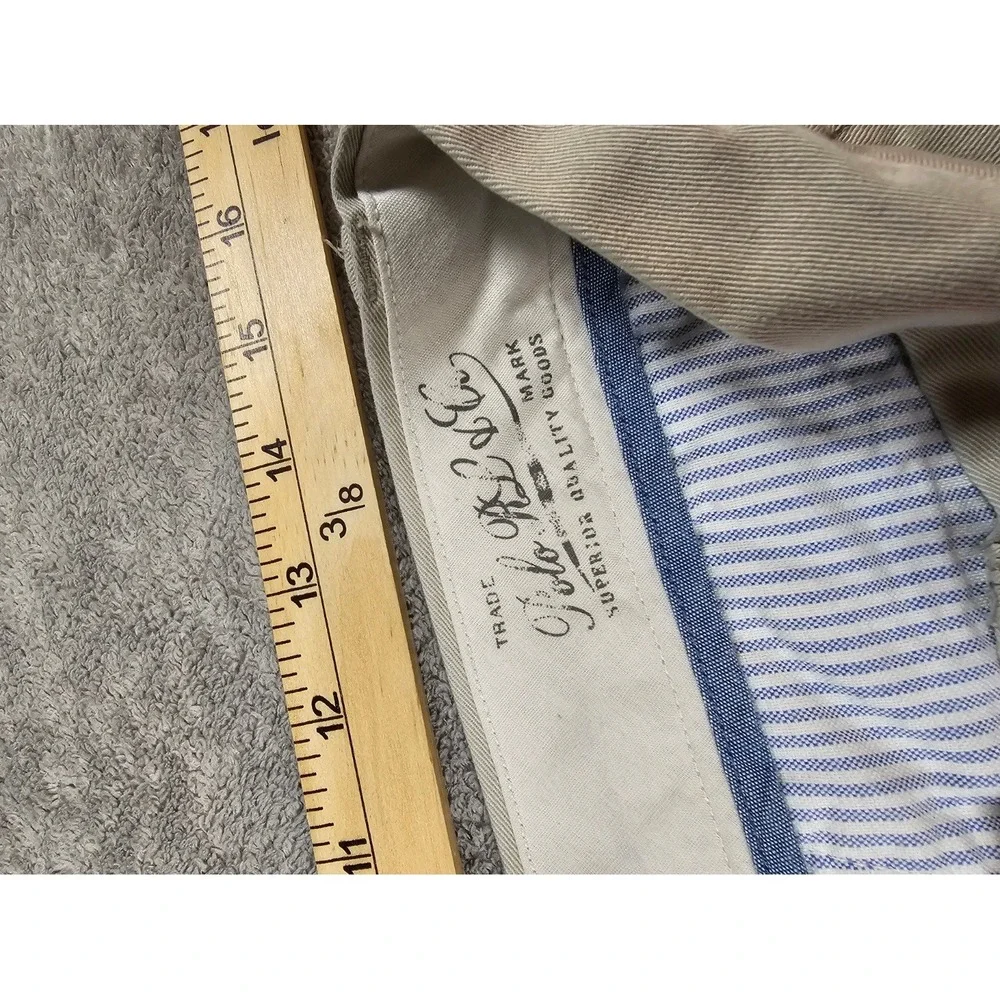 Polo Ralph Lauren Mens Khaki Chino Pants Straight Leg Cotton Twill Trousers Tan